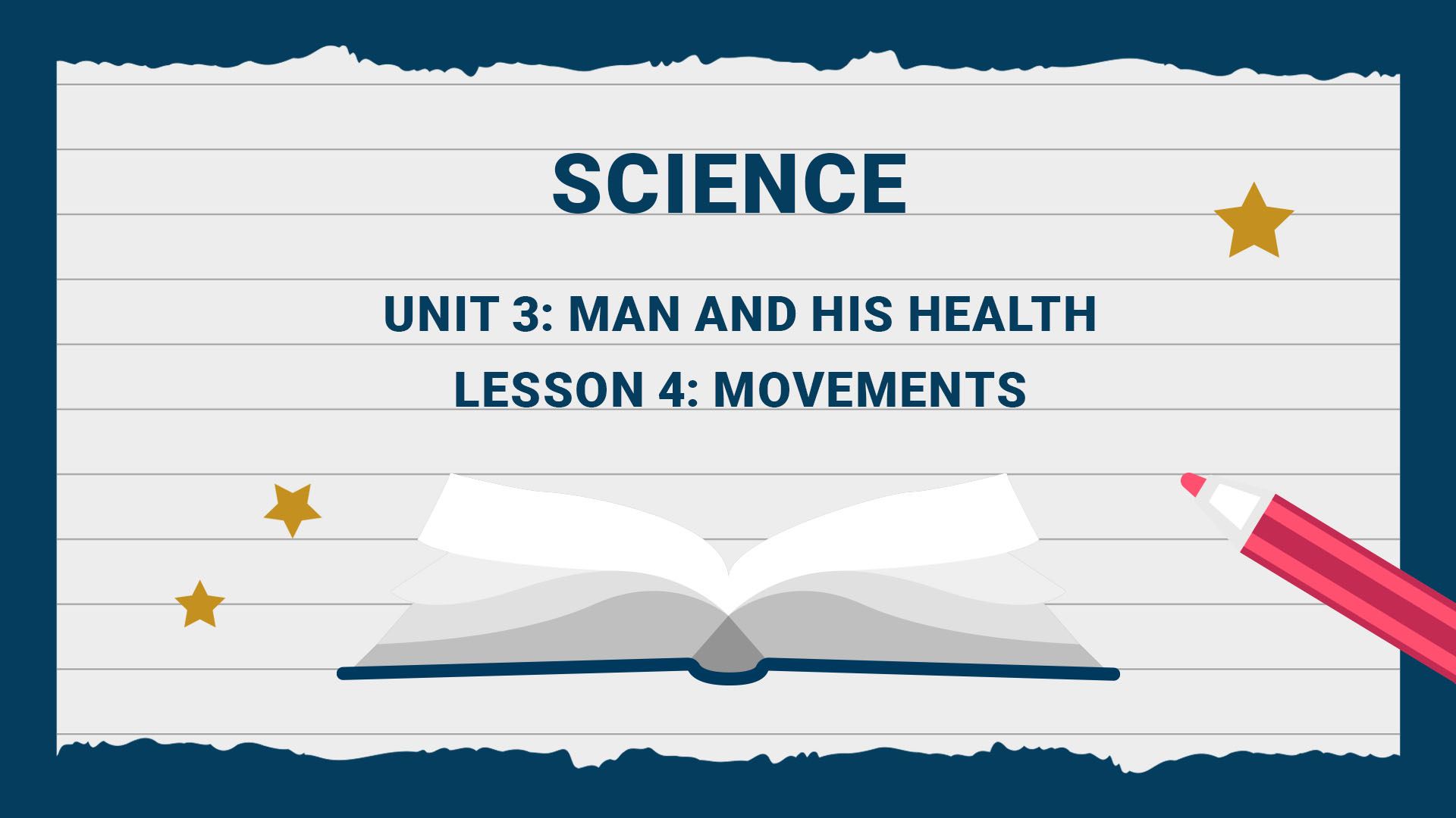 Unit 3: Man and His Health - Lesson 4: Movements